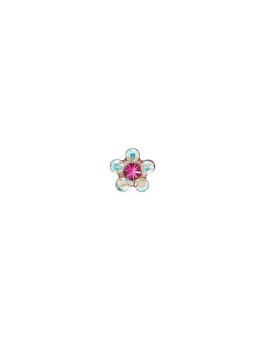 DAISY PIERRES CRISTAL/CENTRE ROSE SUR DOREES X 6