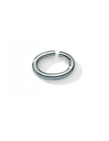 ANNEAUX OVALE ARGENT 6MM X 25