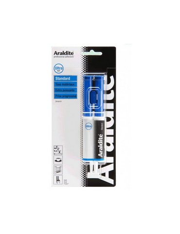 COLLE ARALDITE BLEU SERINGUE 24ML