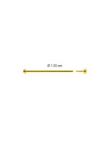 10 ANSES A VIS DOREES 130-16MM