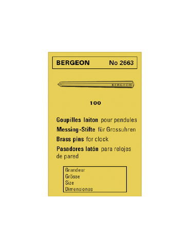 100 GOUPILLES LAITON BERGEON 1,20/1,50