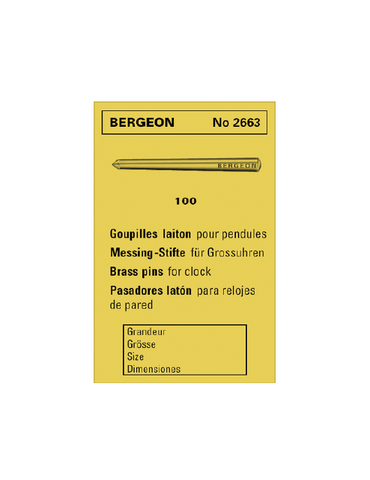 100 GOUPILLES LAITON BERGEON 0,30/0,50