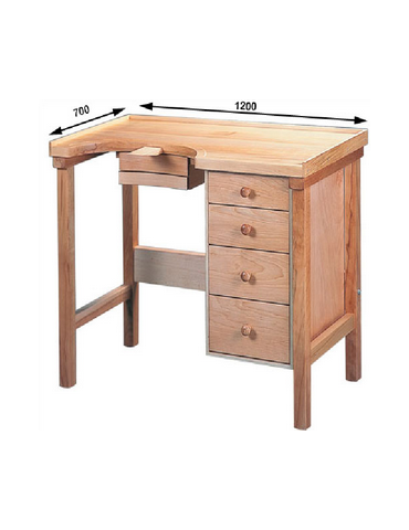 ETABLI DE BIJOUTIER 1 POSTE + BLOC TIROIRS