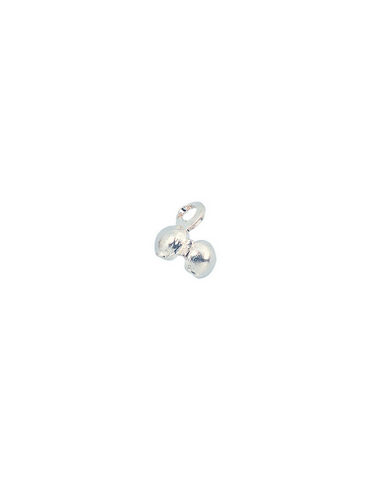 SACHET 10 CACHE-NOEUDS ARGENT 3MM