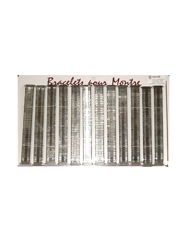 CARTE 12 BRACELETS EXTENSIBLE 18MM ANSES TELESCOPIQUES