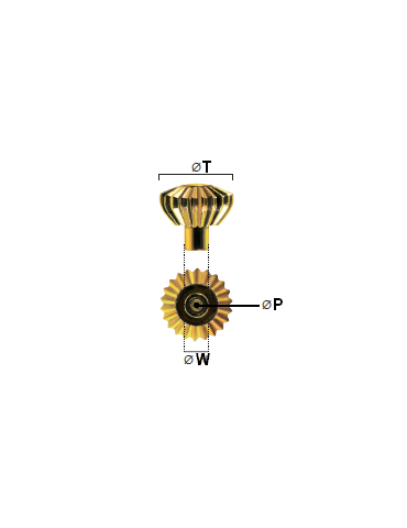 COURONNE MONTRE DE POCHE SIMPLE DOREE 400/90