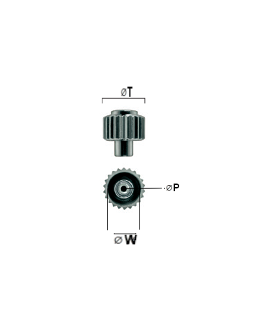 COURONNE MONTRE DE POCHE A POUSSOIR ACIER 400/90