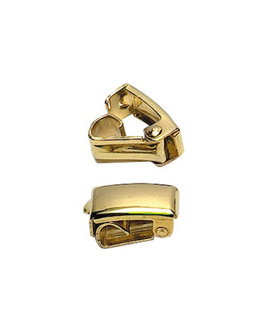 Bracelet cuir LGT Jewels Fermoir acier Marron Clair Noir-21cm | bol.com