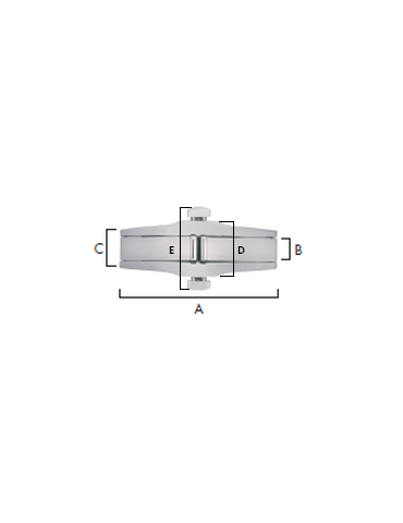 FERMOIR BRACELET DOUBLE DEPLOIEMENT ACIER INOX AVEC BOUTON PRESSION