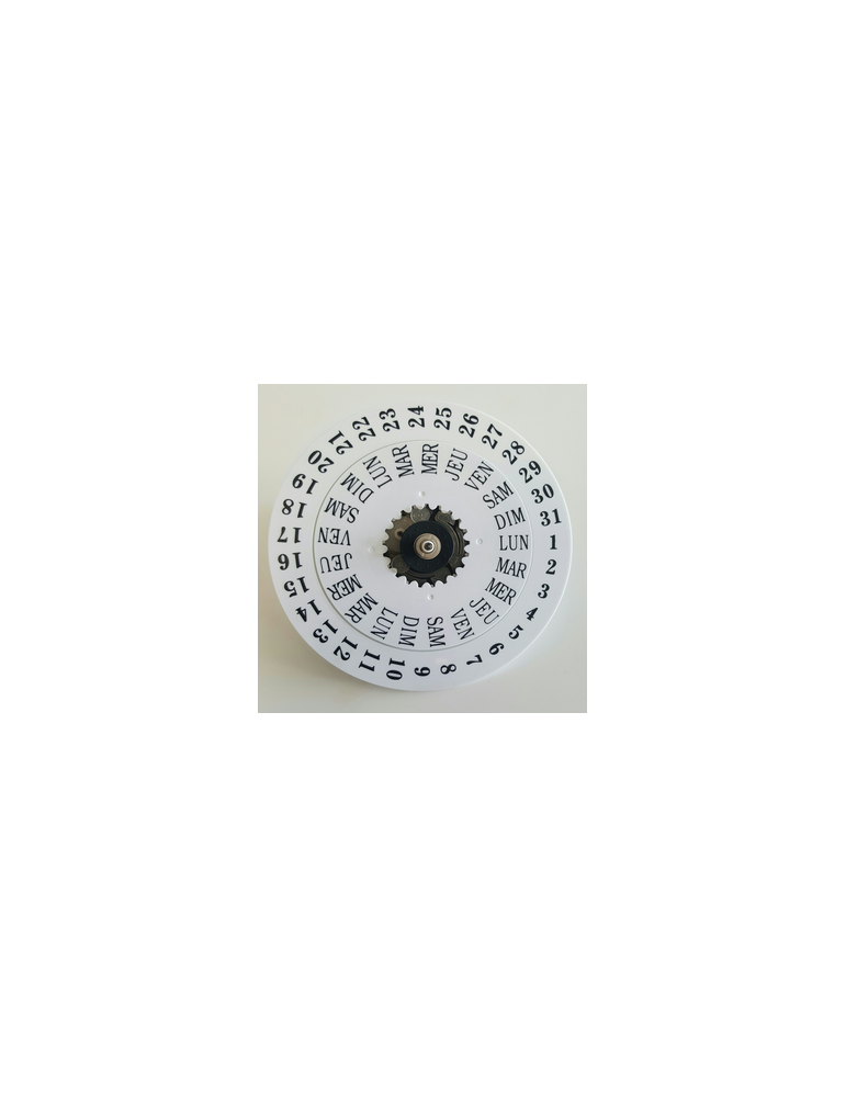 MOUVEMENT DE PENDULE QUARTZ JOUR/DATE