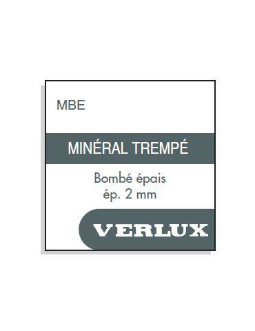 VERRE MINERAL STANDARD BOMBE EPAIS 2.0MM