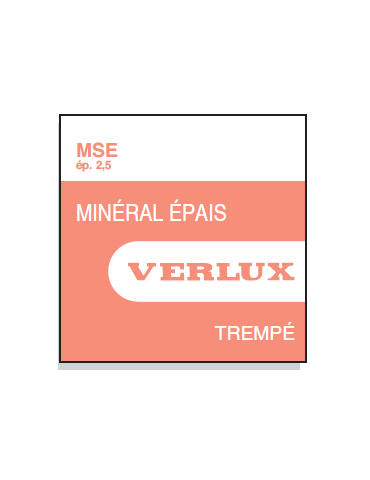 VERRE MINERAL STANDARD PLAT EPAIS 2.5MM