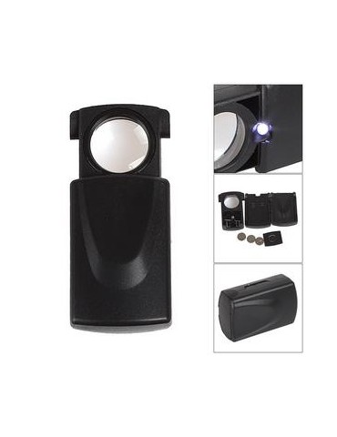 LOUPE DIAMANTAIRE 30X ESCAMOTABLE AVEC LED
