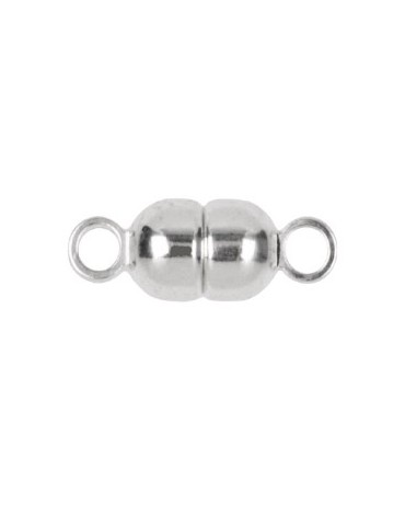 FERMOIR AIMANTE BOULE ARGENT 6MM